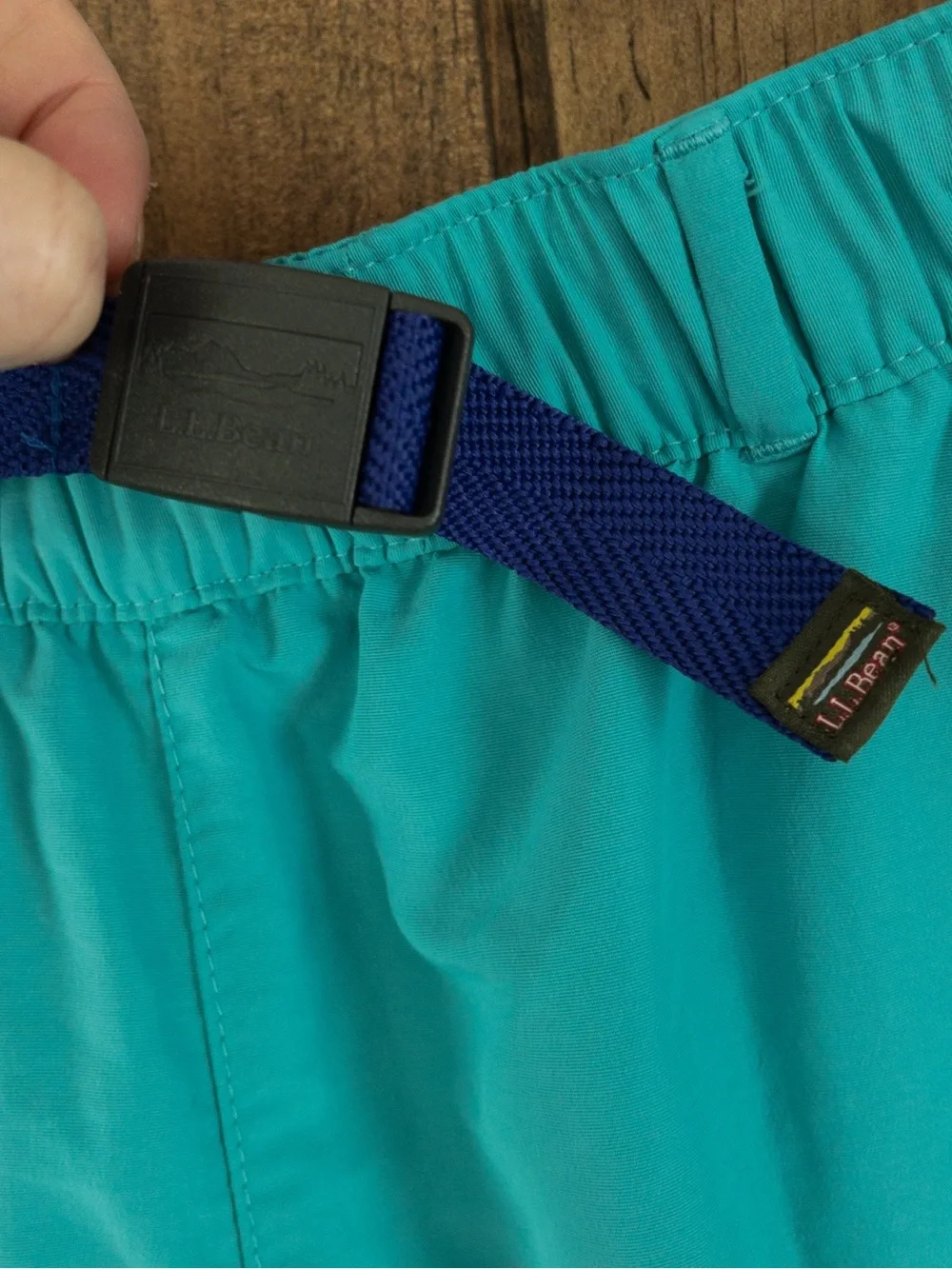 L.L. Bean Men's Blue Green Swim Shorts Trunks Lined Pockets XL Classic